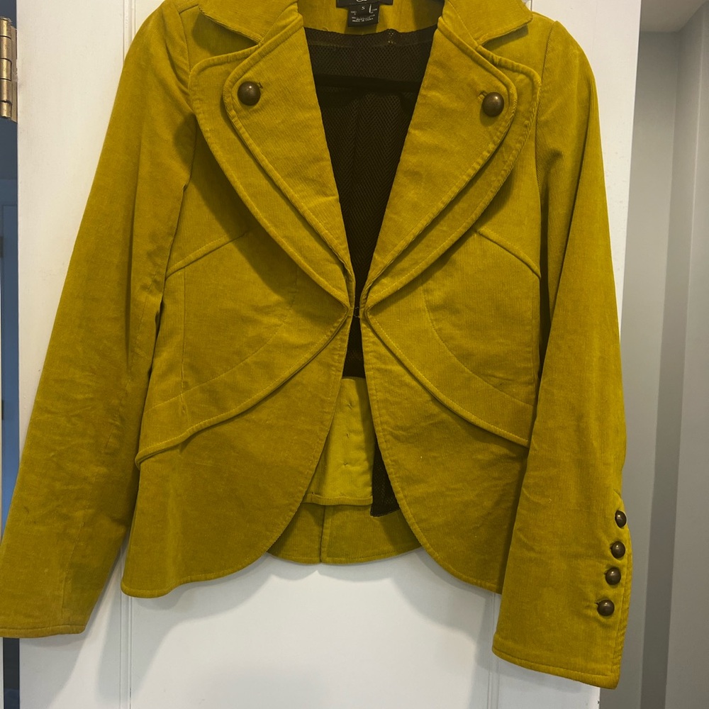 Women's Corduroy Mustard Yellow Jacket